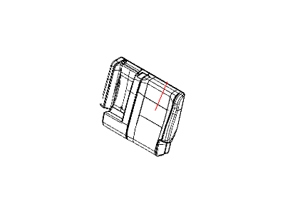 Jeep 5LL15JTLAA COVER Rear Seat Back Left