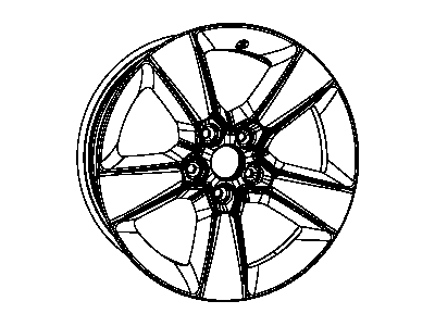 Mopar 1LS52GSAAB Wheel, Alloy