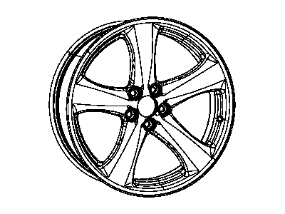Dodge 1NQ47SZ0AD WHEEL Aluminum