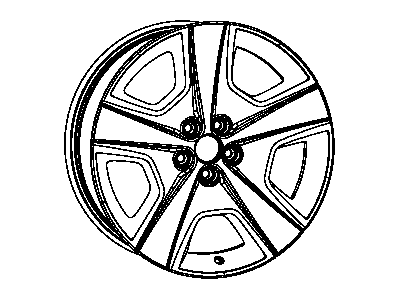 Mopar 1UW00DX8AA Wheel Aluminum