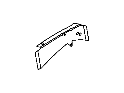 Dodge 5080618AB EXTENSION Front Fender Side Shield