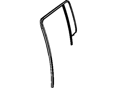 Jeep 5112248AC WEATHERSTRIP Door Glass Run with Glass Rear Door