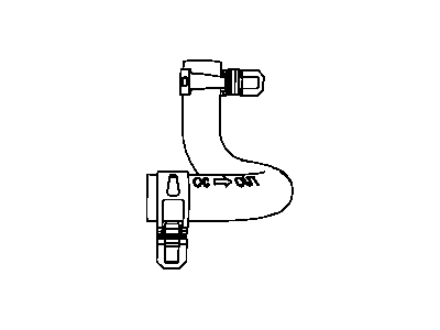 Dodge 5058544AC HOSE Oil Cooler Outlet