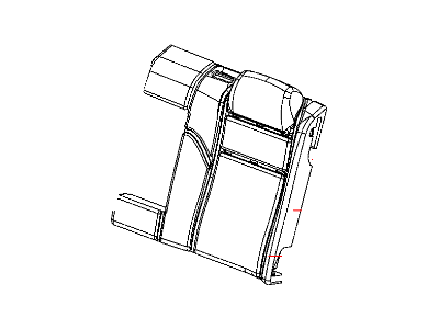 Dodge 1DD051DVAA COVER Rear Seat Back 60 % Side