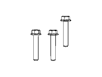 Mopar 6510027AA Starter Bolt, Upper Passenger Side