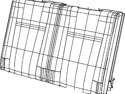 Dodge 5MW42XR4AA COVER Rear Seat Back