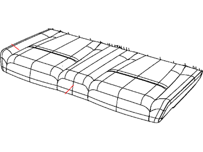 Dodge 5MW41XR4AA COVER Rear Seat Cushion