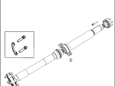 Dodge 52123469AE SHAFT Drive Rear 2-Piece