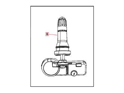 Dodge TPMS Sensor - 68105280AC