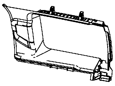 Mopar 1AX76HDAAD Molding C Pillar 74 Body Style