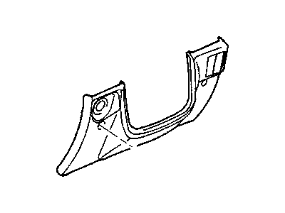 Jeep 5GV99XDVAA COVER Instrument Panel Steering Column Opening