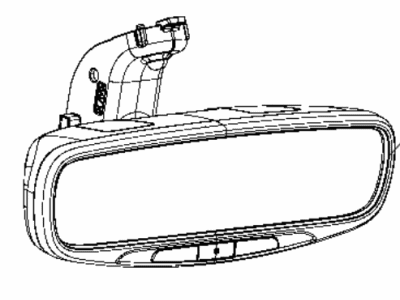 Dodge 68358112AA MIRROR Inside Rear View GNK