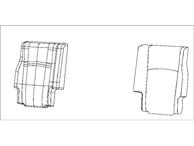 Dodge 5MW47XR4AA COVER Rear Seat Back