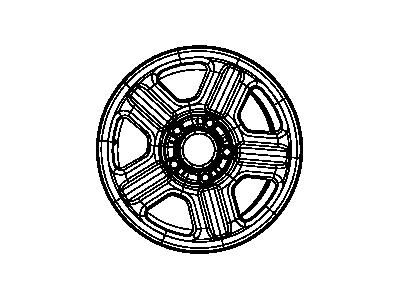 Jeep 1BZ81PAKAC WHEEL Aluminum