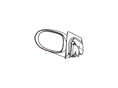 2010 Dodge Caliber Car Mirror - 5074208AF