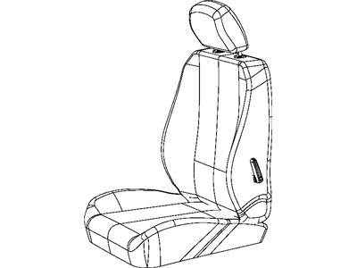 Mopar 68102109AA Seat Cushion Pad, Front Passenger Side