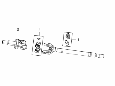 Jeep Axle Shaft - 68413468AB
