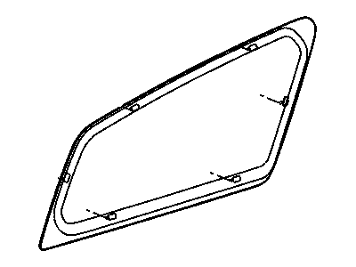 Dodge 5065638AE GLASS Quarter Window