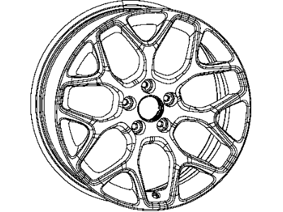 Mopar 1WM48AAAAA Wheel Aluminum