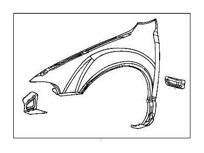 Chrysler Cirrus Fender - 4897085AA