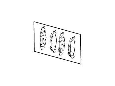 Dodge 68147681AA PAD KIT Front Disc Brake Contains Pads and Slippers