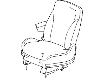 Chrysler 1DY031L2AA COVER Front Seat Back
