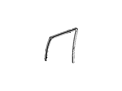 Jeep 5112248AE WEATHERSTRIP Door Glass Run with Glass Rear Door
