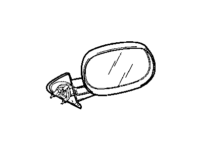 2002 Dodge Ram Wagon Car Mirror - 55077071AA