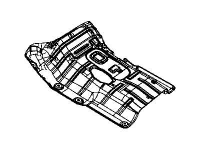 Ram 55277297AF SILENCER Floor Pan Front Tunnel