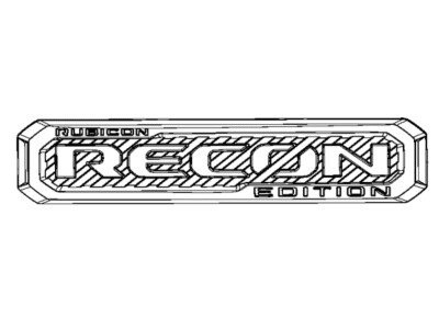 Jeep 68299027AA NAMEPLATE RUBICON Fender