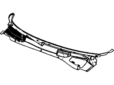 Mopar 5028757AD Panel Cowl Top Includes Seal To Hood