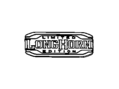 Ram 68499017AA NAMEPLATE Front Door Limited Longhorn-Front Door