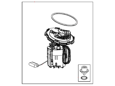 Dodge Fuel Level Sensor - 68145815AA
