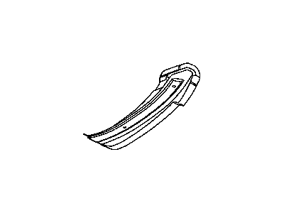 Dodge 4780833AA EXTENSION Front Side Rail Left