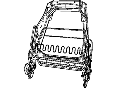 Mopar 5175683AA Frame Front Seat Back Include Recliners