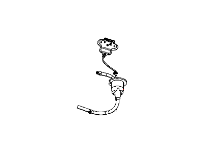 Mopar 5112931AB Release Hood Latch with Hose to Master Cylinder