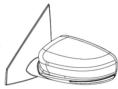 Dodge 6AC721BJAA Mirror - Outside Rearview