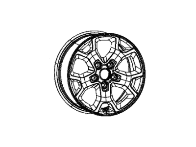 Jeep 6KC88RXFAA WHEEL Aluminum