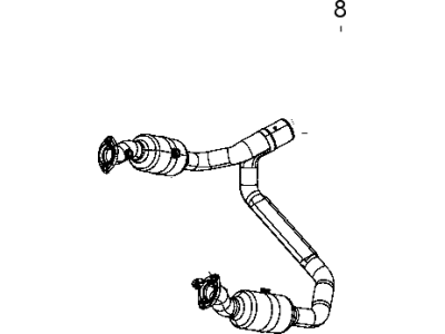 2012 Ram 1500 Catalytic Converter - 68091821AA