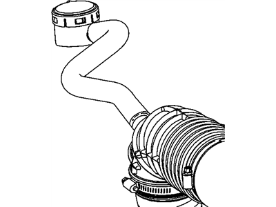 Jeep 53034025AA HOSE Separator To Air Cleaner