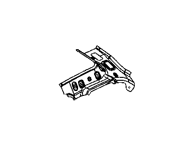 Jeep 5160137AB REINFORCEMENT D Pillar Upper