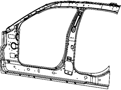 Mopar 68127976AA Panel Bodyside Aperture Inner Front