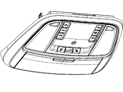 Chrysler 1RC66HL1AF CONSOLE Overhead