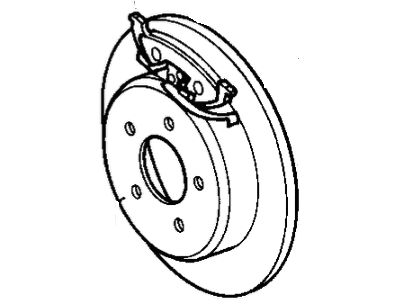 2002 Chrysler Voyager Brake Disc - 2AMV1023AB