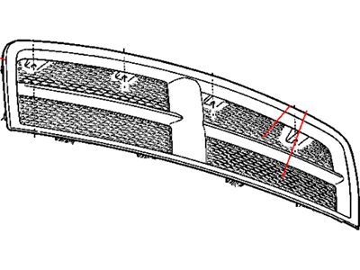Mopar 55077723AB Grille Radiator