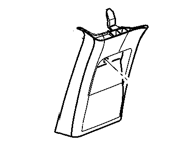 Ram 5HP48ZJ8AA MOLDING C Pillar