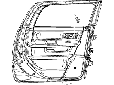 Ram 68044819AA HANDLE Door Interior