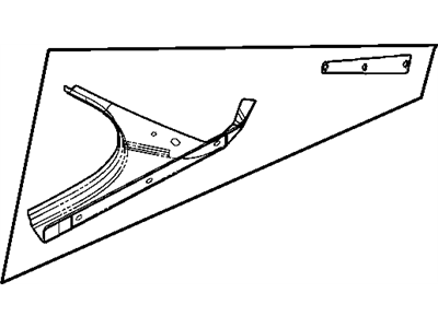 Chrysler 4878720AD TROUGH ASSEMBLY Quarter Outer Panel Drain RT/LT