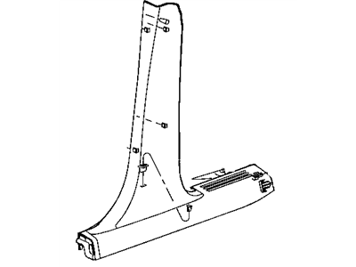 Jeep 1BS32DK7AD MOLDING B Pillar