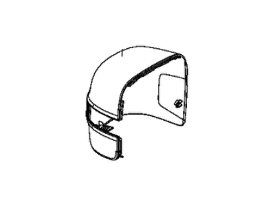 Mopar 5UW77TZZAA Mirror Cover, Front Driver Side